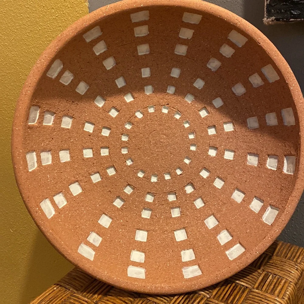 NWT PIER 1 Terracotta 12.5” Diameter Decorative Bowl